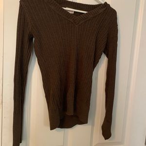 Comfy brown knit sweater